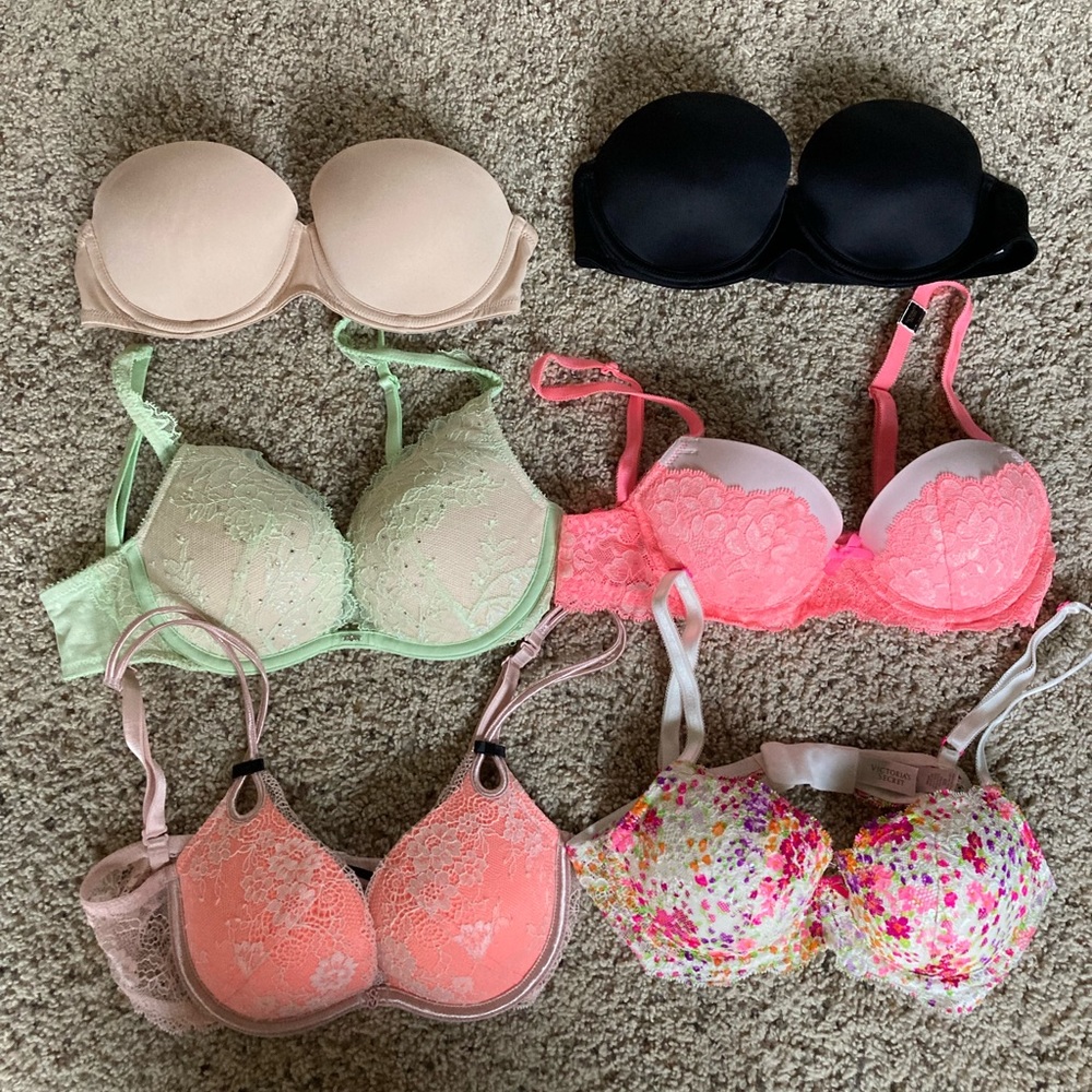 Victoria’s Secret and Pink Bras 32B